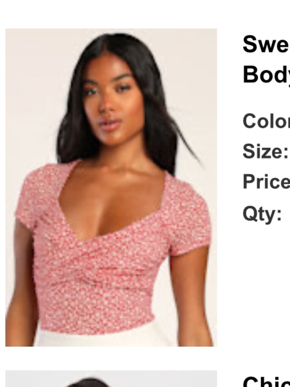 Lulus Floral bodysuit